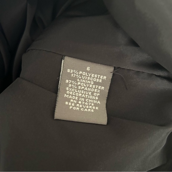 Taylor Retro Style Black Dress | Size 6 - Picture 6 of 6